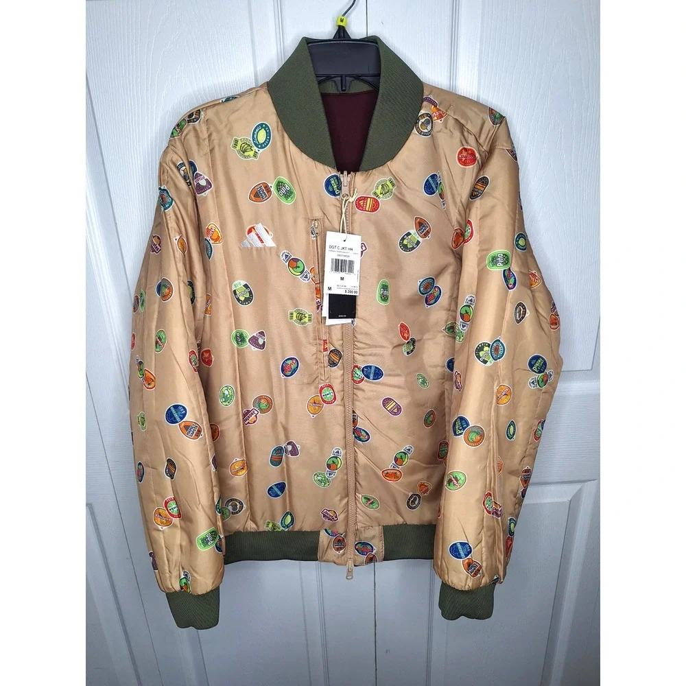 Adidas Colorblock Heritage Reversible Coaches Jacket Burgundy Size M JY3675